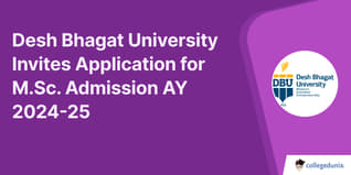 Desh Bhagat University Invites Application for M.Sc. Admission AY 2024-25; Check Details Here